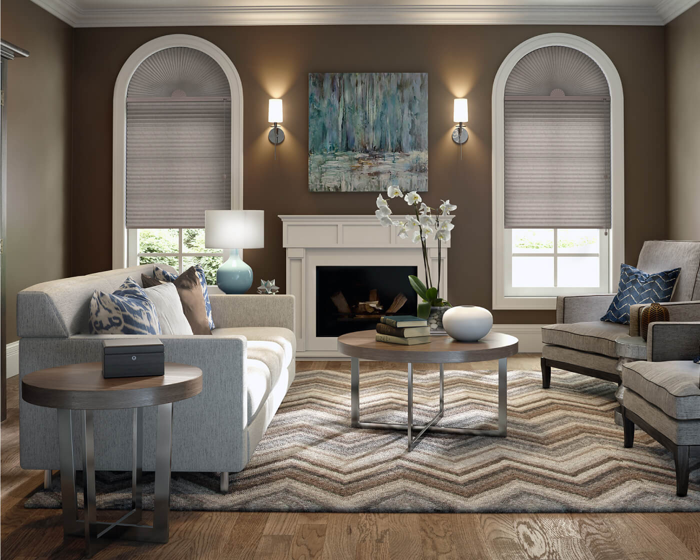 industrial urban farmhouse window coverings